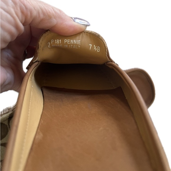 Coach Tan Leather Loafers - Picture 3 of 4